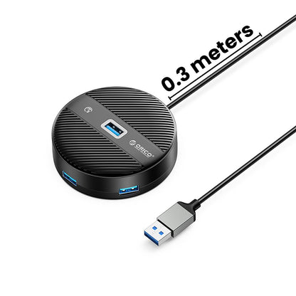 [CLEARANCE] ORICO 4-IN-1 USB HUB 5GBPS (0.3M,1.8M) USB-A Cable with 1x USB 3.0 & 3x USB 2.0 Ports | Windows, Linux & macOS Support | for PCs, Computer Desktops & Laptops | USB Hubs & Docking Stations | YS1-U2