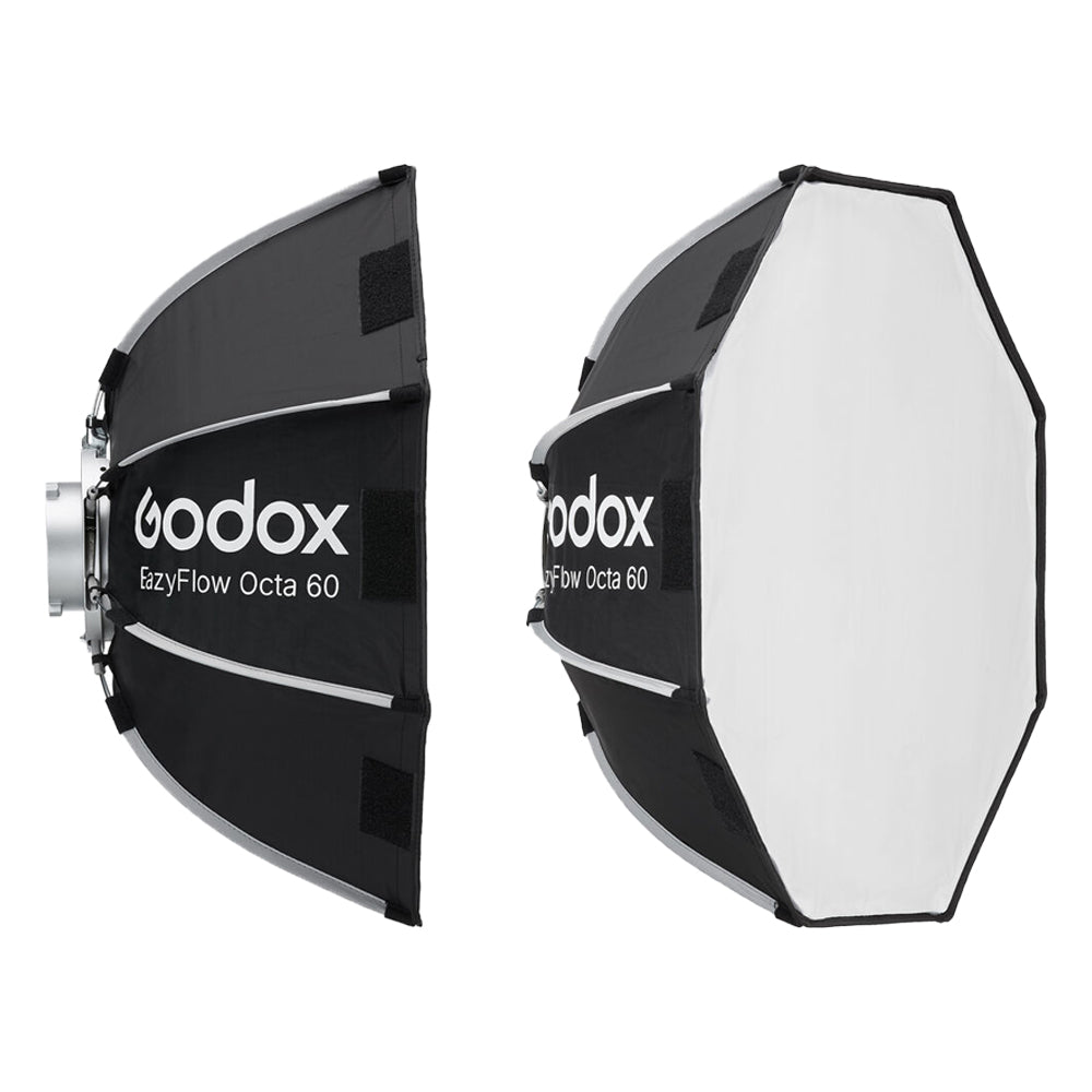 Godox EazyFlow Foldable Softbox with Interchangeable Mount, Bowens Speed Ring, Diffusers, and Grid