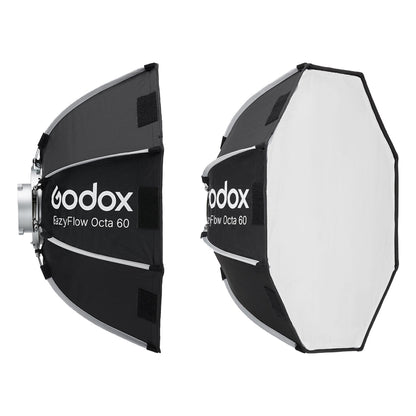 Godox EazyFlow Foldable Softbox with Interchangeable Mount, Bowens Speed Ring, Diffusers, and Grid