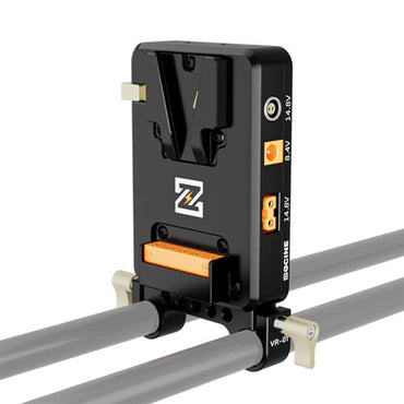 ZGCINE VP2 KIT1 | KIT3 V-Mount Battery Plate with Articulating Arm and 15mm LWS Rod Bracket, Dual D-Tap, 2-Pin LEMO, USB-C PD Input/Output, USB-A QC, DC, BP Output, 1/4"-20 Mount Threads, LED Battery Indicator for Photography & Videography
