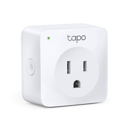 TP-Link Tapo P100 Mini Smart Wi-Fi Socket 100-240V 2.4GHz with Bluetooth 4.2 (Onboarding Only), Voice Control, Remote Control with Tapo App, Schedule & Timer, Device Sharing, Flame Retardant