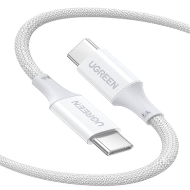 [CLEARANCE] UGREEN 2-Meters 100W USB-C QuickCharge 4.0 Fast Charging PD Power Delivery Cable with Nylon-Braided Sleeve for Mobile Phones, Tablets, Notebooks, and Laptop Type-C | 15269