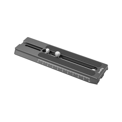 SmallRig Extended Quick Release Plate with Durable Aluminum Construction, 3/8"-16 & 1/4"-20 Camera Screws, Rubber Pads and Measurement Scale for DJI RS2 / Ronin-S Gimbals 3031B