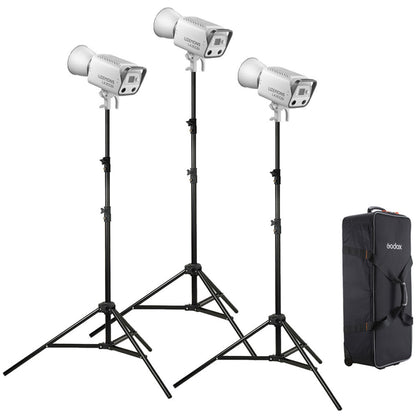 Godox Litemons LA300R RGB / LA300BI Bi-Color 330W LED Studio Monolight Bowens S Mount with Special Light Effect Presets, NFC Connection, Onboard and Wireless App Controls with Bluetooth Max 30m Range for Photography Studio Lighting
