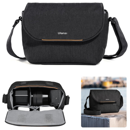 Ulanzi F02 4L Camera Sling Bag Crossbody with Water Resistant, Removable Divider, Shoulder Strap & Compartment for Accessories, DSLR Mirrorless Cameras Carrying Protection Gear | B085