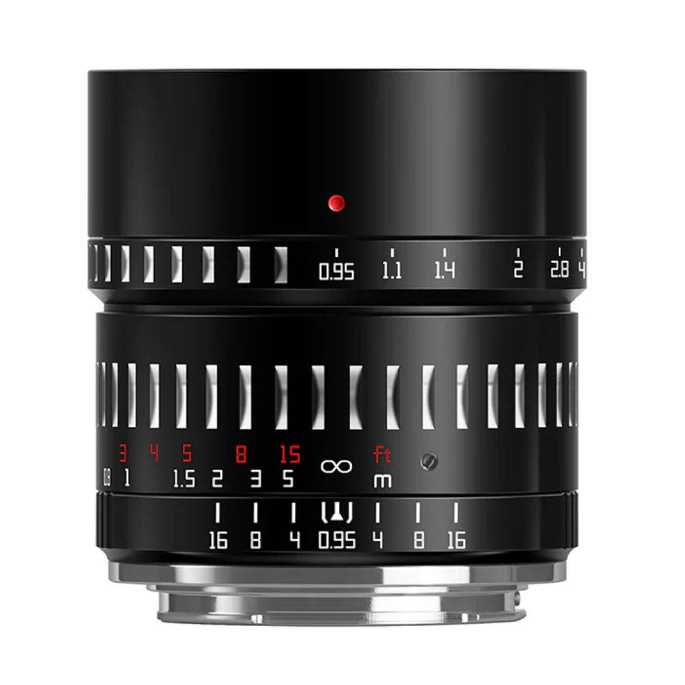 TTArtisan 50mm F/0.95 APS-C Format Portrait Prime Lens for Sony E | Nikon Z | M43 | Leica L | FUJIFILM X | Canon RF Mount Mirrorless Cameras Large Aperture MF Manual Focus Full Metal Body for Dreamy Bokeh & Low Light Photography