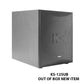 Konzert KS-12SUB 12" 300W Deep Bass Power Amplifier Subwoofer with Dual Port Bass Reflex Enclosure, Left and Right Speaker Output