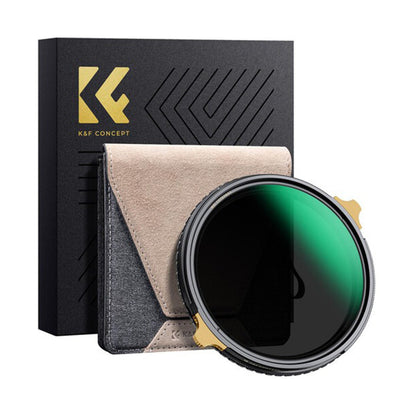 K&F Concept NANO-X CPL & ND2-32 (1-5 Stops) Ultra-Thin Brass Ring High-Definition Optical Glass Multi-Coated Lens Filter with Circular Polarizer & Variable Neutral Density Filter Function, Waterproof & Scratch Protection for Camera Lenses