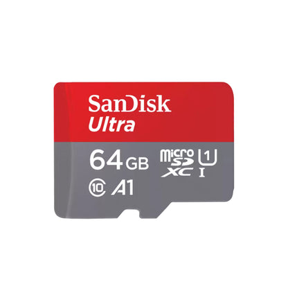 SanDisk Ultra MicroSD SDSQUAB 64GB 128GB SDXC UHS-I U1 Class 10 A1 Micro SD Memory Card with 140MB/s Transfer Speed, Full HD Video Record, Water / Shock / Magnet / X-Ray Proof and Memory Zone App Support