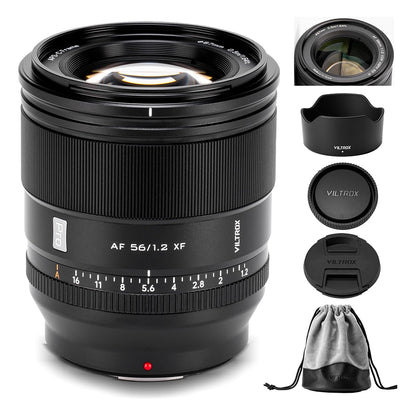 Viltrox AF 56mm f/1.2 Pro XF Fujifilm X-Mount APS-C Fast Portrait Prime Lens with Autofocus Dual HyperVCM Motor, Ultra-Large Bright Aperture & 0.5m Minimum Focusing Distance for Fujifilm X-T, X-S, X-H, X-E, X-Pro Series Mirrorless Cameras