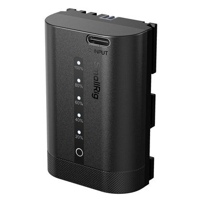 SmallRig 2600mAh LP‑E6P / EN-EL15c / NP-FZ100 USB‑C Rechargeable Fast PD Charging Camera Battery