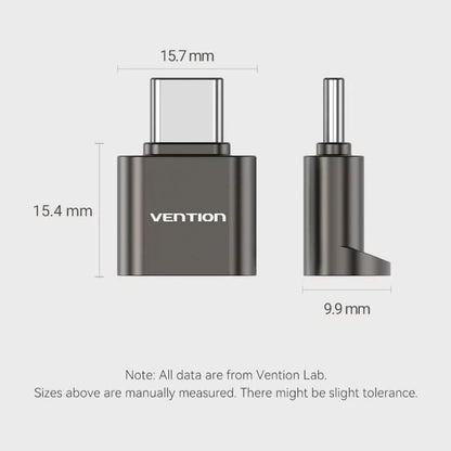 Vention 2.0 USB Type-C MicroSD Card Reader with High-Speed 480Mbps Transfer Rate for Android Phones, Tablets, Laptops