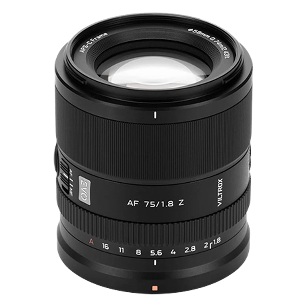 Viltrox AF 75mm F1.8 EVO APS-C Portrait Prime Lens for Fujifilm X / Nikon Z Mount with STM AF
