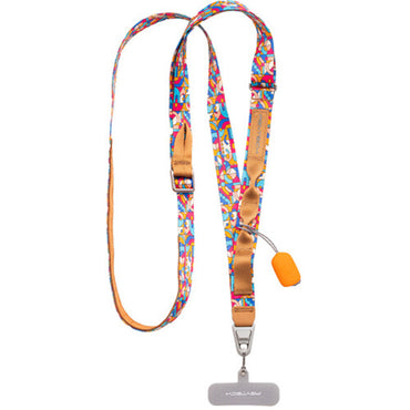 PGYTECH LinkGo Phone Photography Webbing Strap with QR Quick Release Strap for Smartphones, 10KG Load Capacity, Adjustable Length and Buckle Design (Bohemian, Misty Grey, Modern Art)