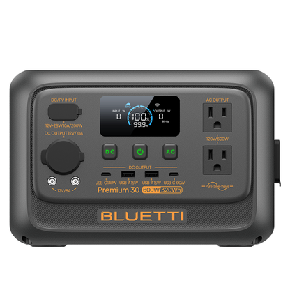 BLUETTI Premium 30 V2 600W Portable Power Station