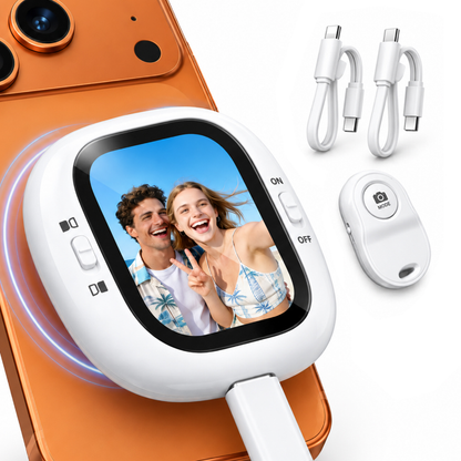 LEMORELE R1021 2.1" MagSafe Vlog Selfie Monitor Screen USB-C Plug & Play for Magnetic Smartphones