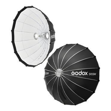 Godox S65W / 85W / 105W / 120W KIT Foldable Quick Release Umbrella Softbox Bowens Mount 65cm/85cm/105cm/120cm with Collapsible, Removable Front / Inner Diffuser, Honeycomb Grid, Beauty Dish Plate for Photography Studio Lighting Equipments
