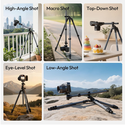 Ulanzi MT-44B 1.5m 2-in-1 Selfie Stick Quadpod Tripod Monopod w/ Ball Head for Phone & Camera