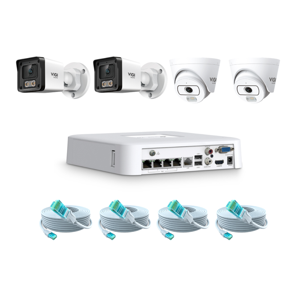 TP-Link VIGI KIT-3 2MP-44 4-Channel IP CCTV Surveillance Camera Kit