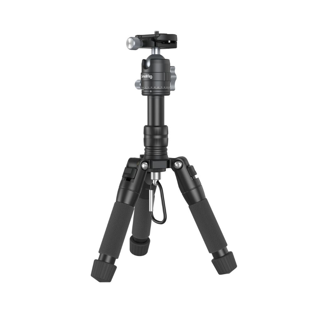 SmallRig VT-20 Aluminum Mini Camera Tripod with Arca-Type Quick Release Plate, Ball Head, 6KG Load Capacity, 5-Section Adjustable Legs, Smartphone Holder, and 1/4"-20 Threaded Hole for Attachments and Accessories | 4289