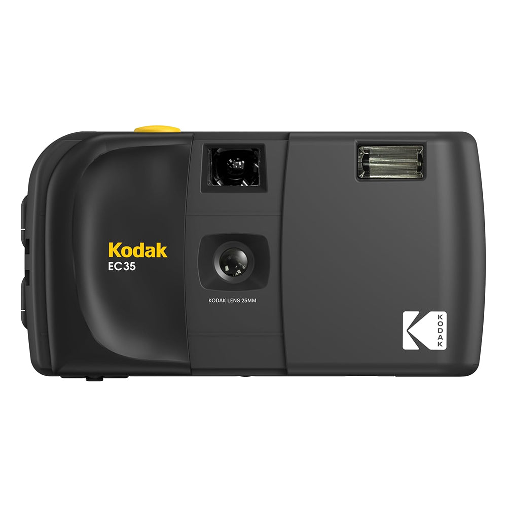 KODAK EC35 35mm Reusable Point & Shoot Film Camera with 25mm Wide-Angle Lens & Built-in Flash