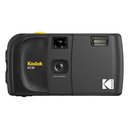 KODAK EC35 35mm Reusable Point & Shoot Film Camera with 25mm Wide-Angle Lens & Built-in Flash