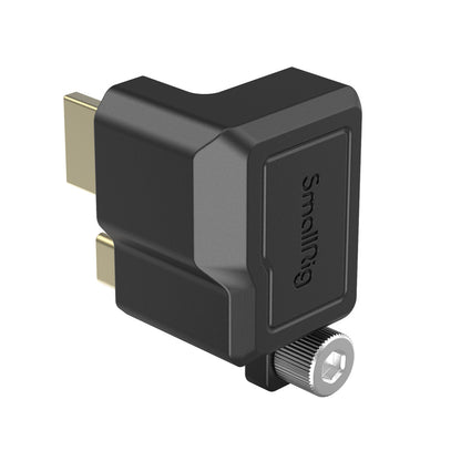 [CLEARANCE] SmallRig Compact Combination HDMI and USB Type-C Right-Angle Adapter with Stainless Steel And PVC Construction and Mounting Screws for BMPCC 6K Pocket Cinema Camera 3289