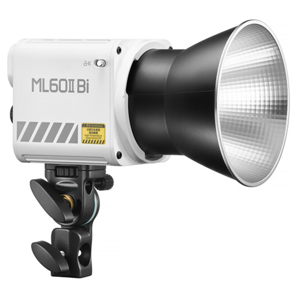 Godox ML60IIBi Bi-Color LED Monolight, 2800-6500K Color Temperature, 11 Preset Special Effects, for Shooting Outdoors, Lighting, Flash-White | JG Superstore