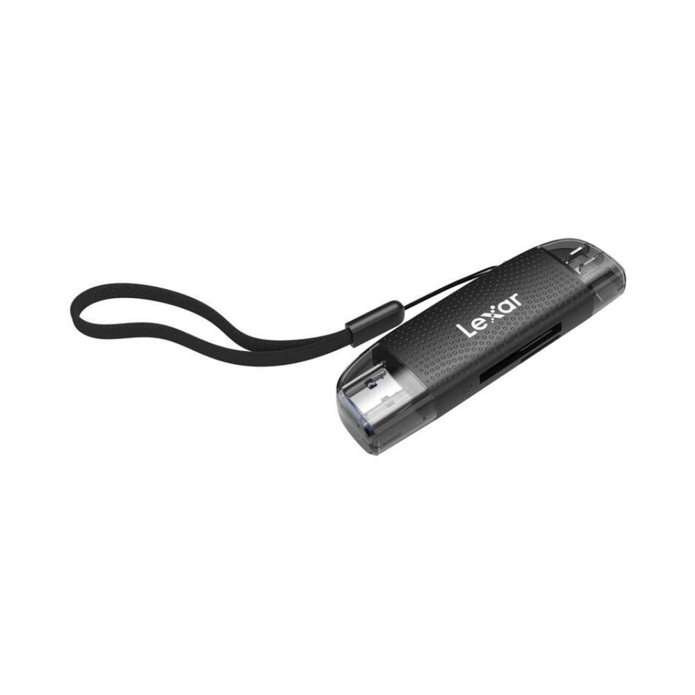 Lexar RW310 Dual-Slot USB-A/C Card Reader, USB 3.2 Gen 1, Up to 205MB/s Transfer Speed, SD & microSD Slot