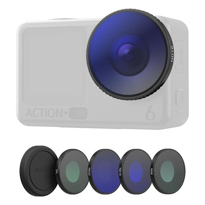 SmallRig DJI Osmo Action 6 Lens Filter Kit ND8 / ND16 / ND32 / CPL / Black Mist 1/4 / UV Ultraviolet