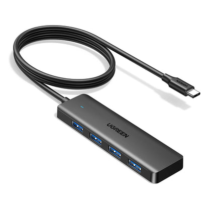 UGREEN 4-Port USB 3.2 Gen 1 Hub with 4 USB-A Ports, Up to 5Gbps High-Speed Data Transfer