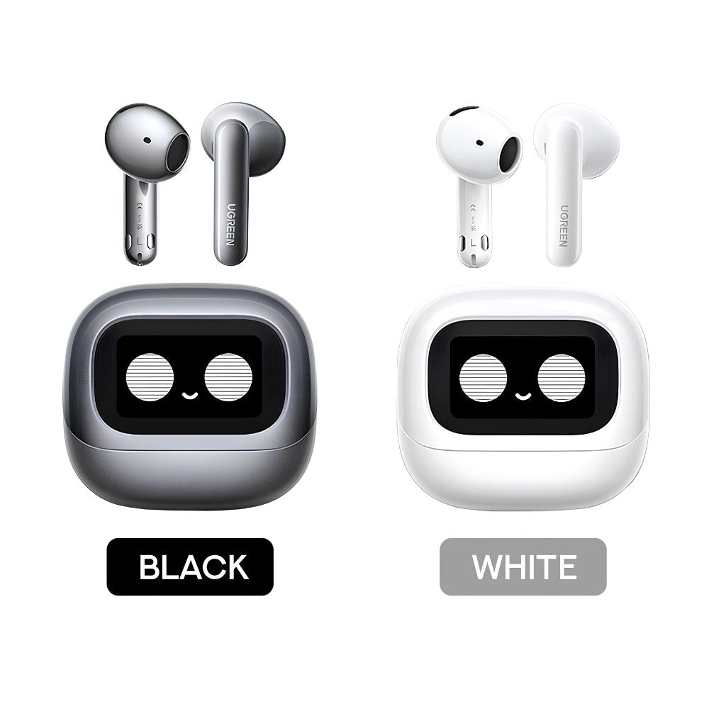 UGREEN LightBuds Magic TWS True Wireless Earbuds and Smart LCD Charging Case Adaptive ANC / ENC Bluetooth 6.0 IPX5 | Black, White