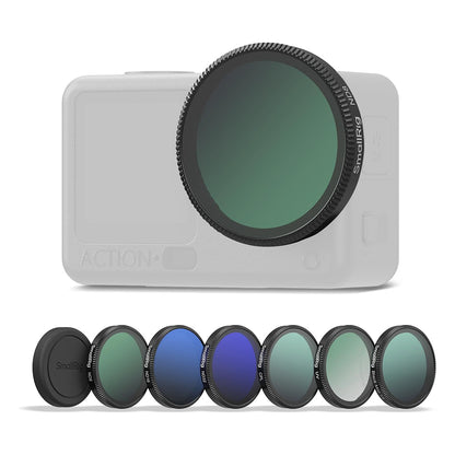 SmallRig DJI Osmo Action 6 Lens Filter Kit ND8 / ND16 / ND32 / CPL / Black Mist 1/4 / UV Ultraviolet