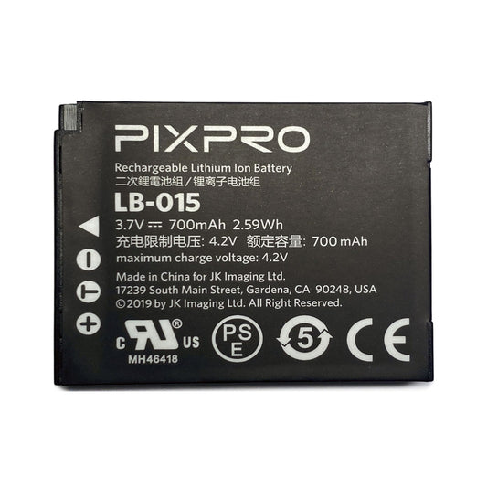 KODAK LB-015 700mAh Lithium-ion Battery for Pixpro WPZ2 Camera
