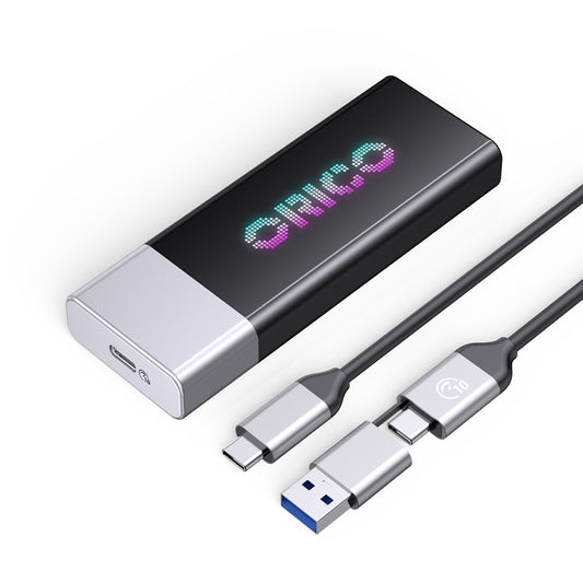 ORICO Genie Gaming 2TB Portable SSD RGB USB 3.2 Gen 2 Type C 10Gbps Solid State Drive with 1050MB/s Read / 900MB/s Write Speed & Aura Sync Support for PCs, MacBook, iMac, Computer Desktops & Laptops (Windows, MacOS & Linux) | ORICO-G10