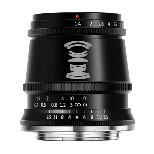 TTArtisan 17mm F/1.4 APS-C Format Sony E | Nikon Z | M43 | Leica L | FUJIFILM X Mount Aspherical Wide Angle Prime Lens Large Aperture Full Metal Body, Multicoated Optics, MF Manual Focus, 7.9" Focusing Distance for Landscape Photography