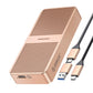 ORICO M.2 NVME SSD Solid State Drive Enclosure with USB4 Type-C Interface, 40Gbps Transfer Rate, 4TB Max Capacity with UASP TRIM Function for Smartphone PC Desktop Laptop | M224C3-U4 | Gray, Rose Gold, Silver