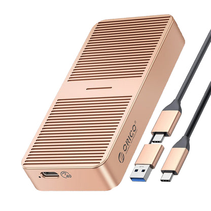 ORICO M.2 NVME SSD Solid State Drive Enclosure with USB4 Type-C Interface, 40Gbps Transfer Rate, 4TB Max Capacity with UASP TRIM Function for Smartphone PC Desktop Laptop | M224C3-U4 | Gray, Rose Gold, Silver