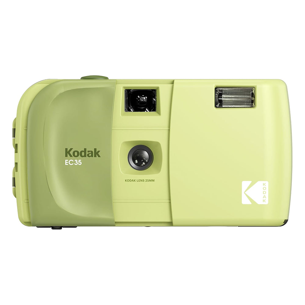 KODAK EC35 35mm Reusable Point & Shoot Film Camera with 25mm Wide-Angle Lens & Built-in Flash