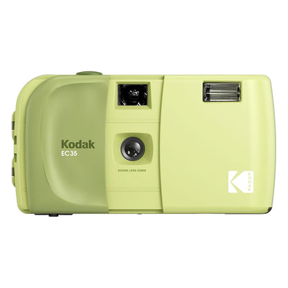 KODAK EC35 35mm Reusable Point & Shoot Film Camera with 25mm Wide-Angle Lens & Built-in Flash