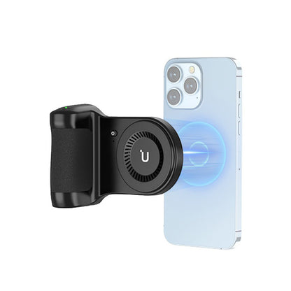 Ulanzi MA45 Magnetic MagSafe Wireless (Right Hand) Power Grip for iP-16 / 15 / 14 / 13 Smartphone with Camera Shutter, 5000mAh Battery, 10W Wireless Charging, 180° Rotating Mode and for Mobile Video Vlog | M021