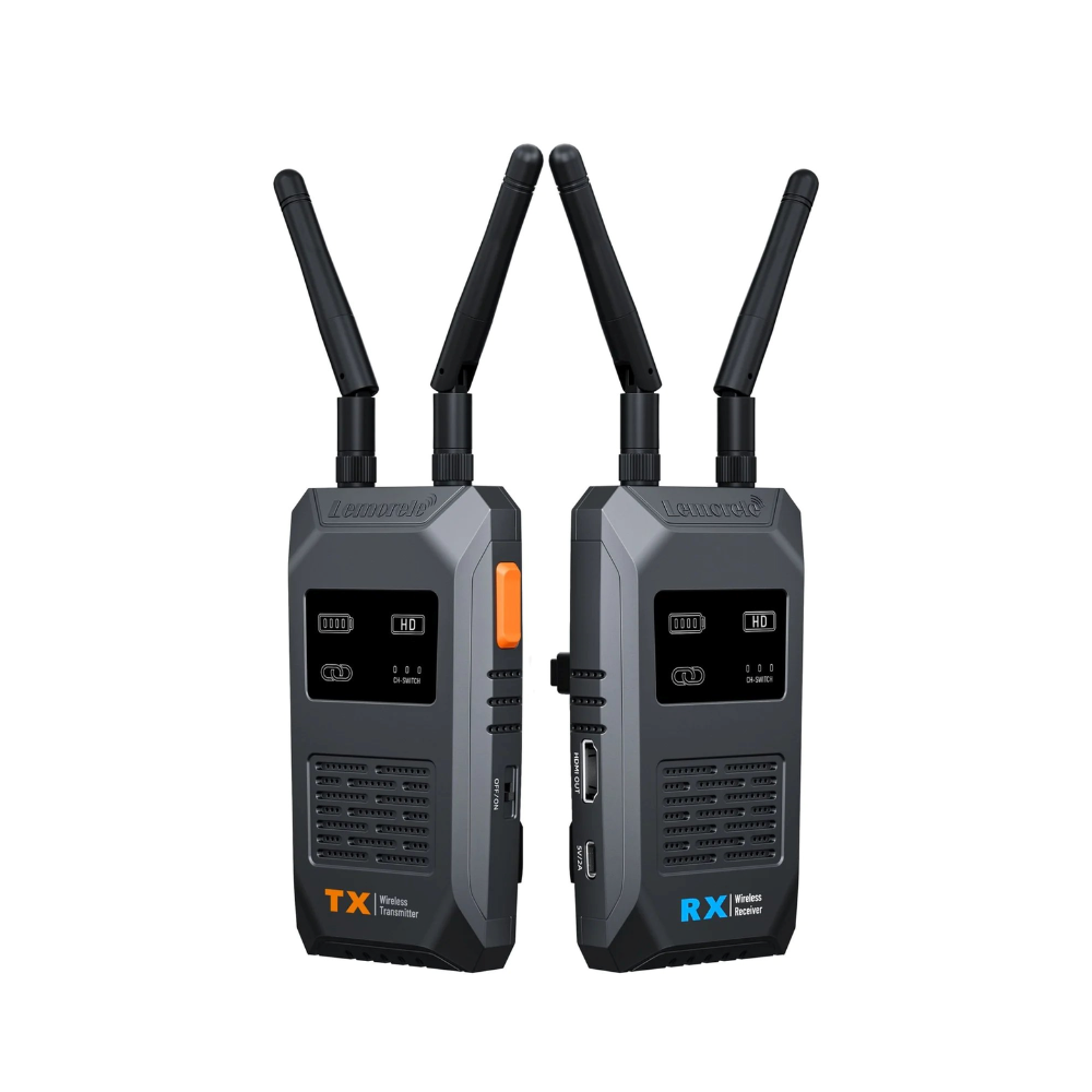 LEMORELE R1100 TX + RX Wireless Video Transmission Kit System 1080P 60Hz WIFI 5GHz with Max 200m Range