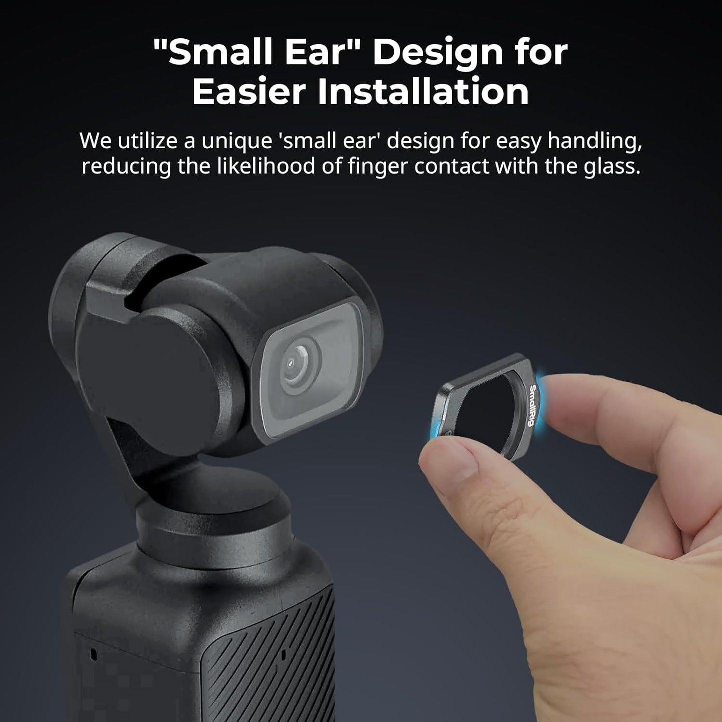 SmallRig DJI Osmo Pocket 3 Magnetic ND (ND8/ND16/ND64/ND256), VND2-5, Black Mist, White Mist and CPL Filter Set with Tempered Glass Screen Protector | 4774 4775 4776