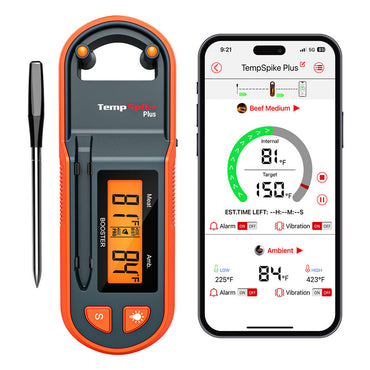 ThermoPro Twin TempSpike Plus Wireless Meat Thermometer for Oven, Grill, Sous Vide, BBQ and Smoker