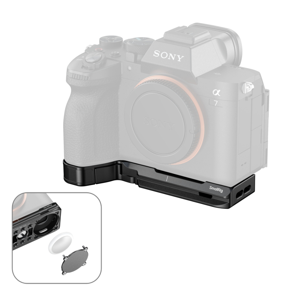 Smallrig Baseplate Mount Plate with AirTag Slot for Sony A7 V / A7R V / A7 IV / A7S III / A7R IV / A1 | 6033