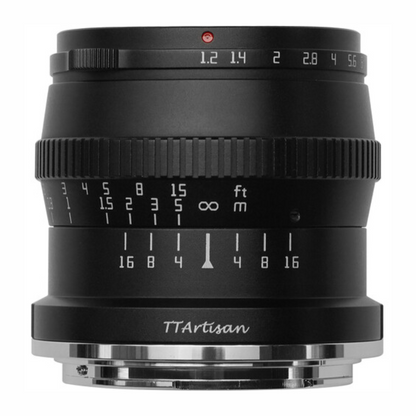 TTArtisan 50mm F/1.2 APS-C Format Nikon Z Mount Portrait Prime Lens Large Aperture Sonr Optical Design Full Metal Body, MF Manual Focus, 19.2" Focus Distance, Clicked Aperture Ring for Smooth Bokeh & Low Light Photography | Black
