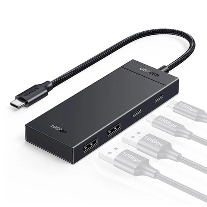 UGREEN 4-Port USB 3.2 Gen 2 Hub, Up to 10Gbps High-Speed Data Transfer