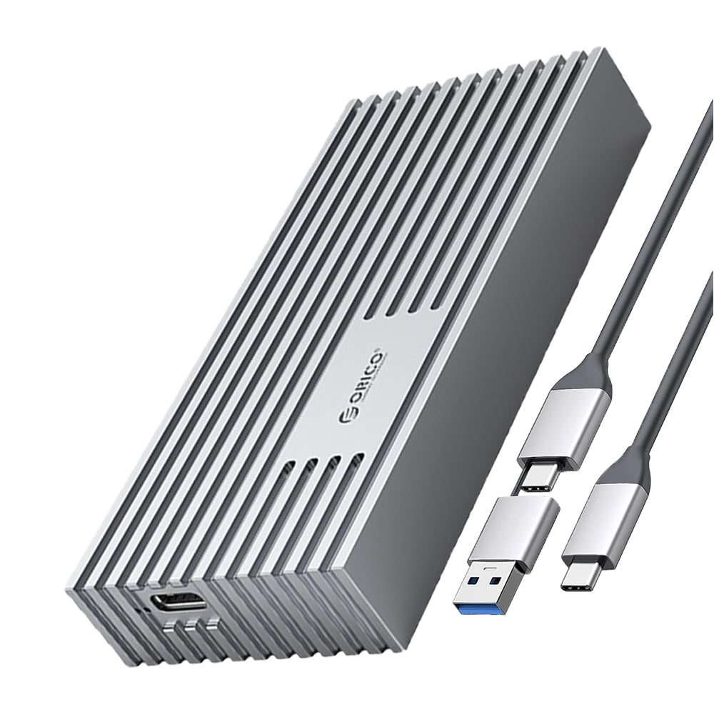 ORICO M.2 NVME SSD Solid State Drive Enclosure with USB4 / Thunderbolt 4, 40Gbps Transfer Rate, 4TB Max Capacity with PCIe 3.0, TRIM and UASP Function for Smartphone PC Desktop Laptop | M234C3-U4 | Gray, Rose Gold, Silver