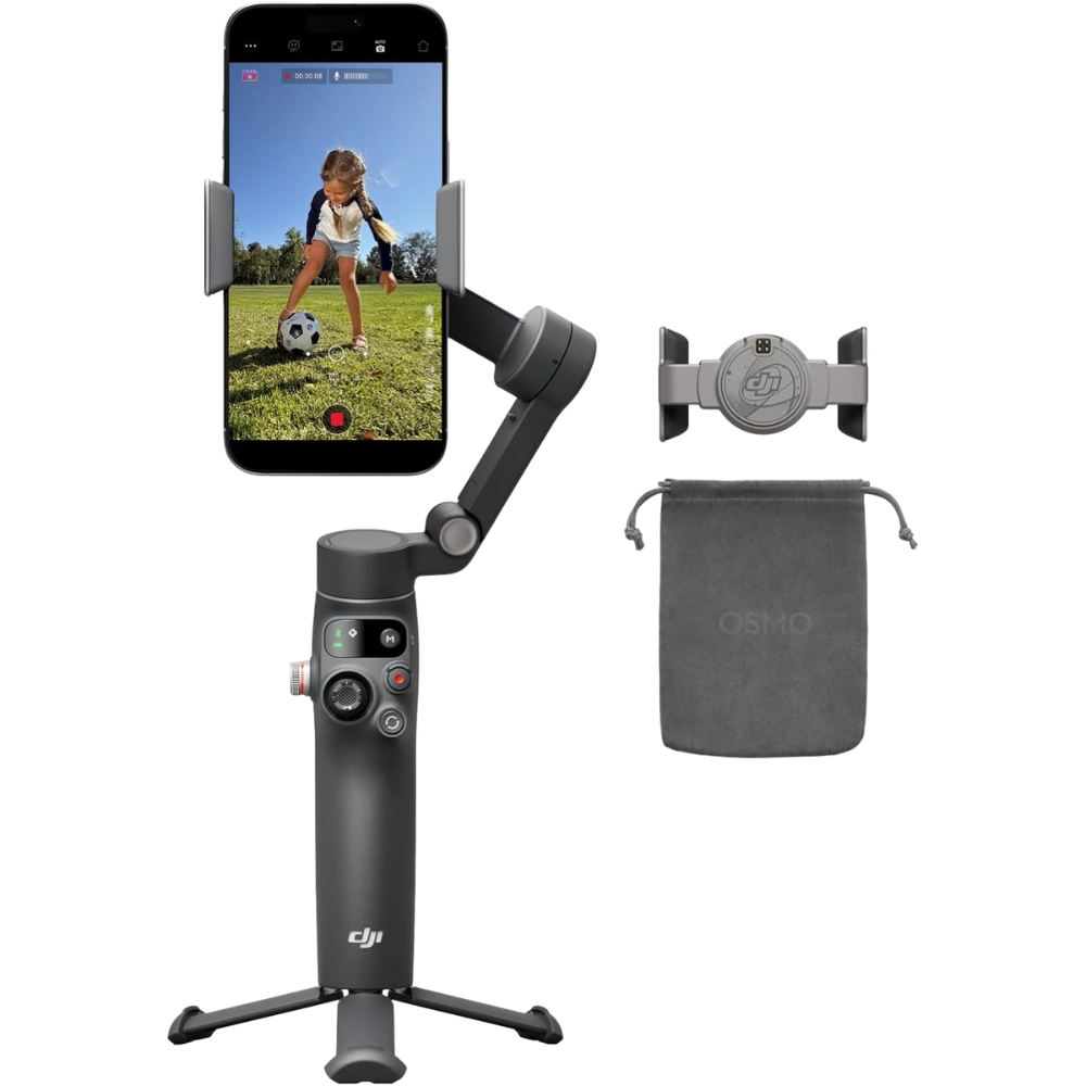DJI Osmo Mobile 8 Extendable 3-Axis Smartphone Gimbal Stabilizer w/ 360° Rotation & Tracking Module