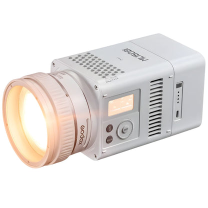 Kit Luce LED Godox ML150BI Bi-color 2800K-6500K – 61054 Lux, Con Riflettore Zoom E Adattatore V-Mount, Controllo APP/DMX/NFC